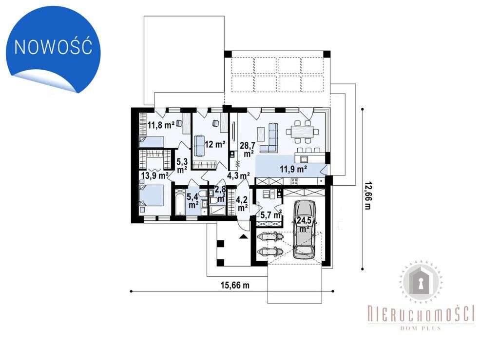 Dom w budowie, stan surowy zamknięty, bez Pcc-2