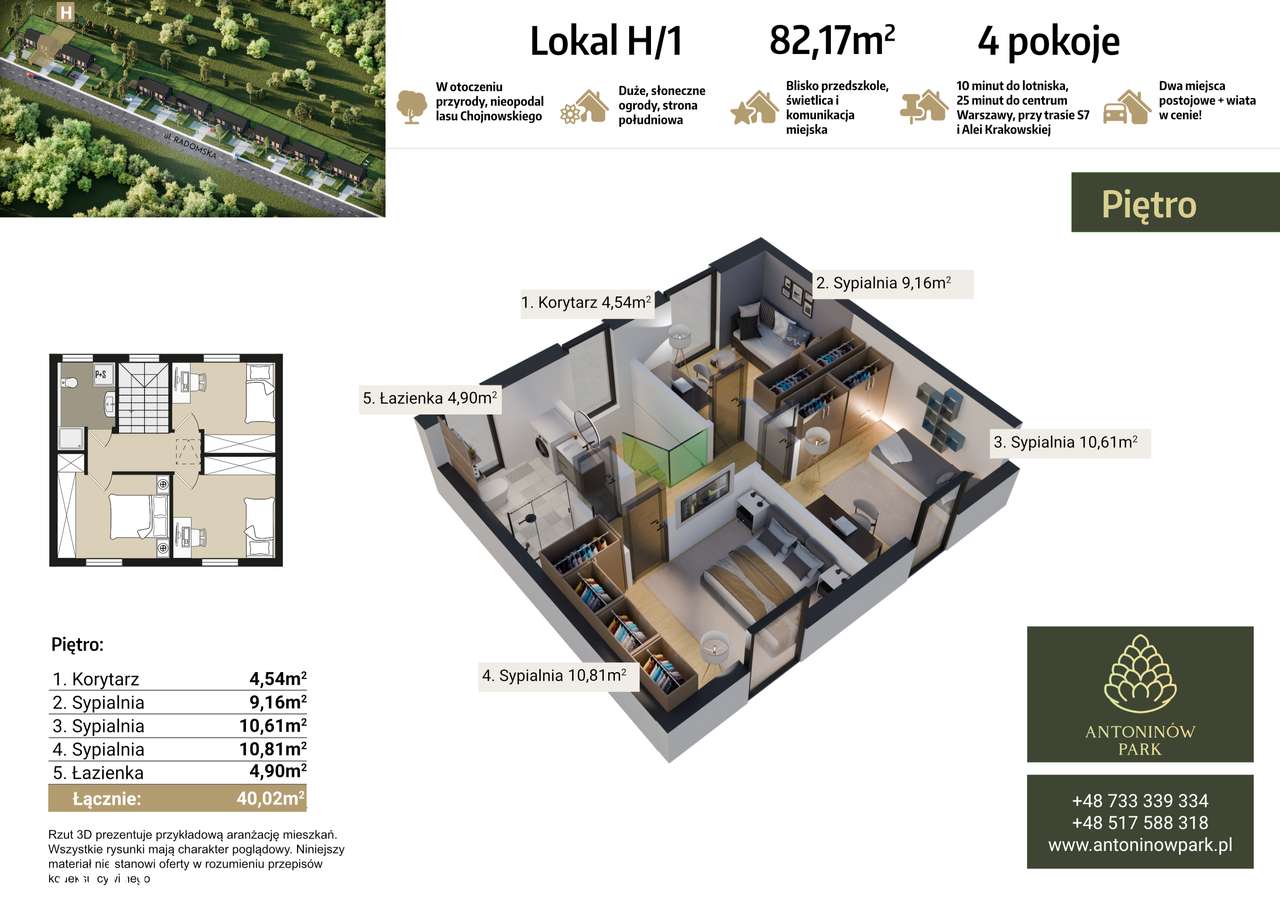 Antoninów Park 82m2 Eko Dom Pompa Foto Ogród Las Warszawa Piaseczno - Pełny obrazek: 4/7