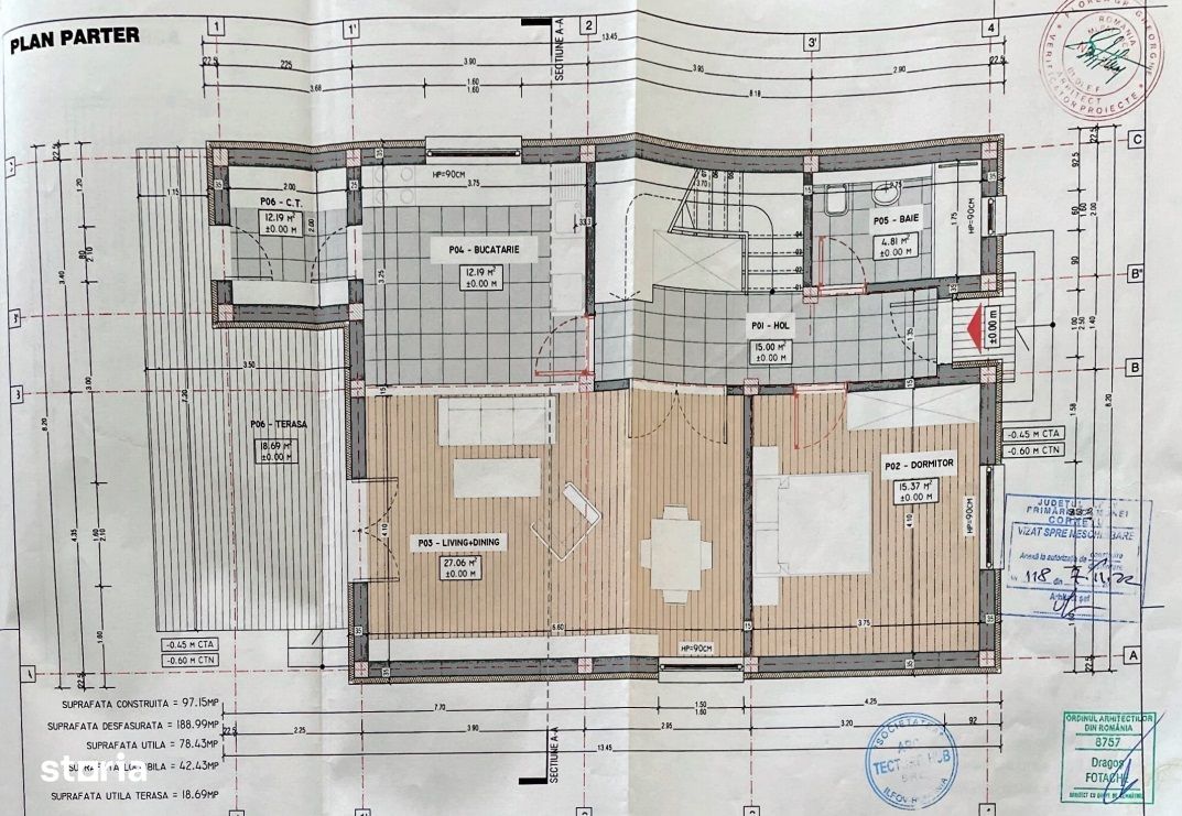 Casa singulara, 4 camere, 350 mp teren, granita Bragadiru-Cornetu