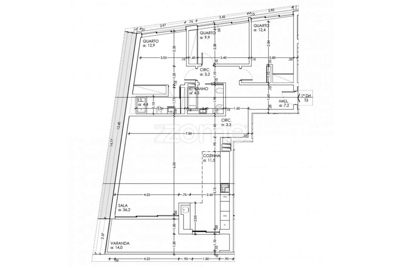 NOVO Apartamento T3 1º Dto Alto do Casalão, - Grande imagem: 2/28