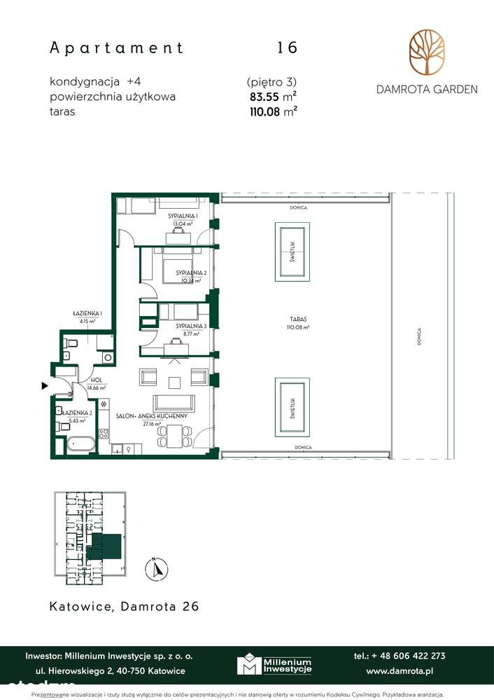 Apartament 4 pokoje + ogród 110 m2 | 3 piętro | Odbierz klucze 01.2026 - Pełny obrazek: 5/11