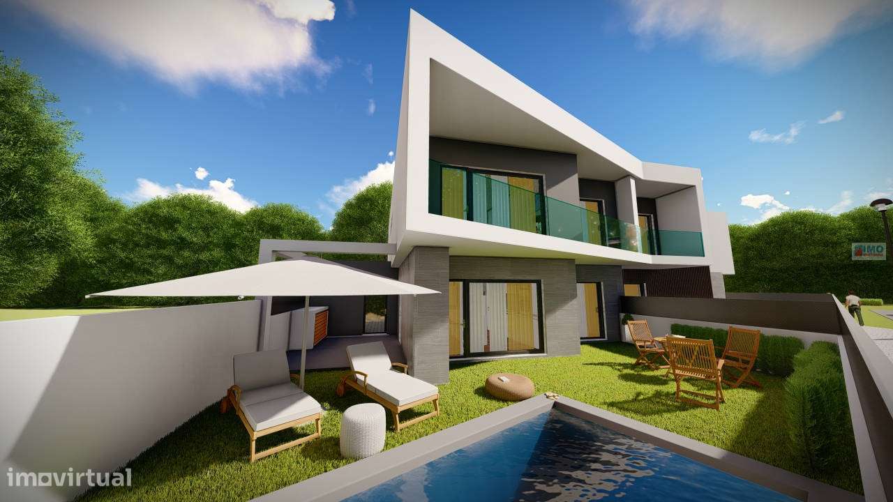 Moradia V4 Nova C Piscina E Garagem Redondos Fernao Ferro