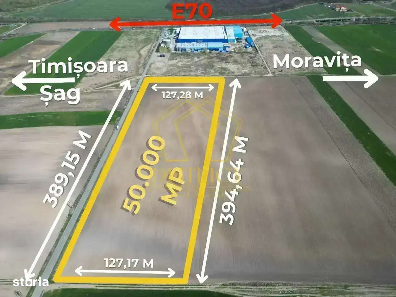 Teren extravilan pentru constructii industriale 5ha | Sag | Frigoglass - Imagine principală: 1/5