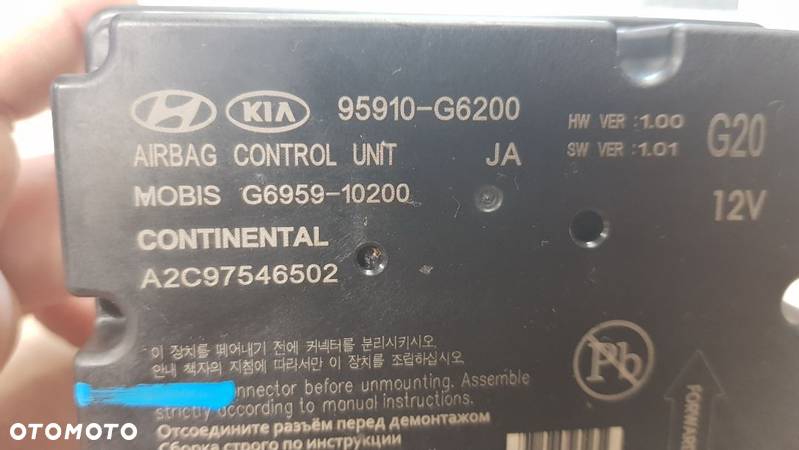 Kia Ceed III sterownik AirBag SRS moduł poduszek crash data sensor cee'd 3 - 3