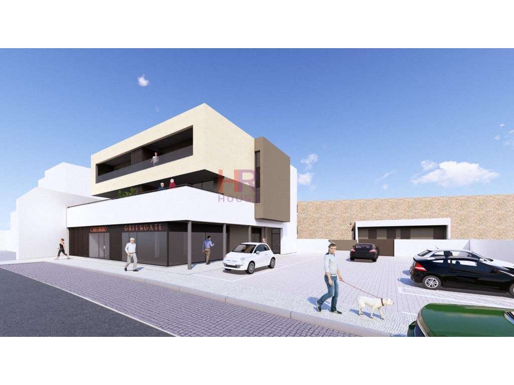 Apartamento T2 contemporâneo em construção, com varandas e vista pa...-1