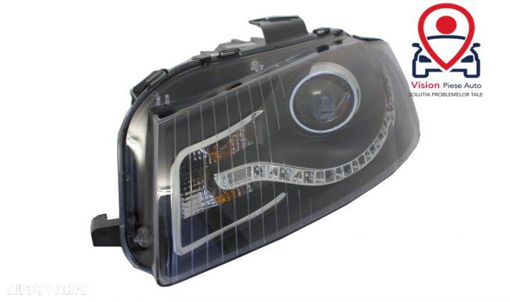 Faruri DRL compatibil cu Audi A3 8P (05.2003-03.2008) DAYLIGHT Negru Tuning Audi A3 8P 2003 2004 20 - 2