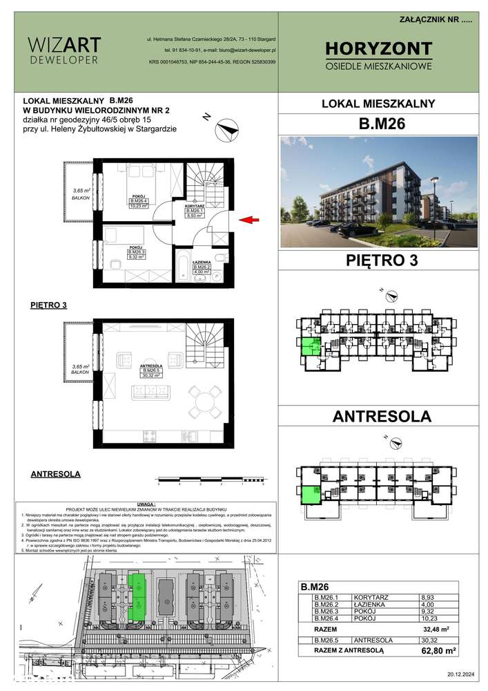 Osiedle Horyzont | etap 2 | mieszkanie B26 - Pełny obrazek: 2/13