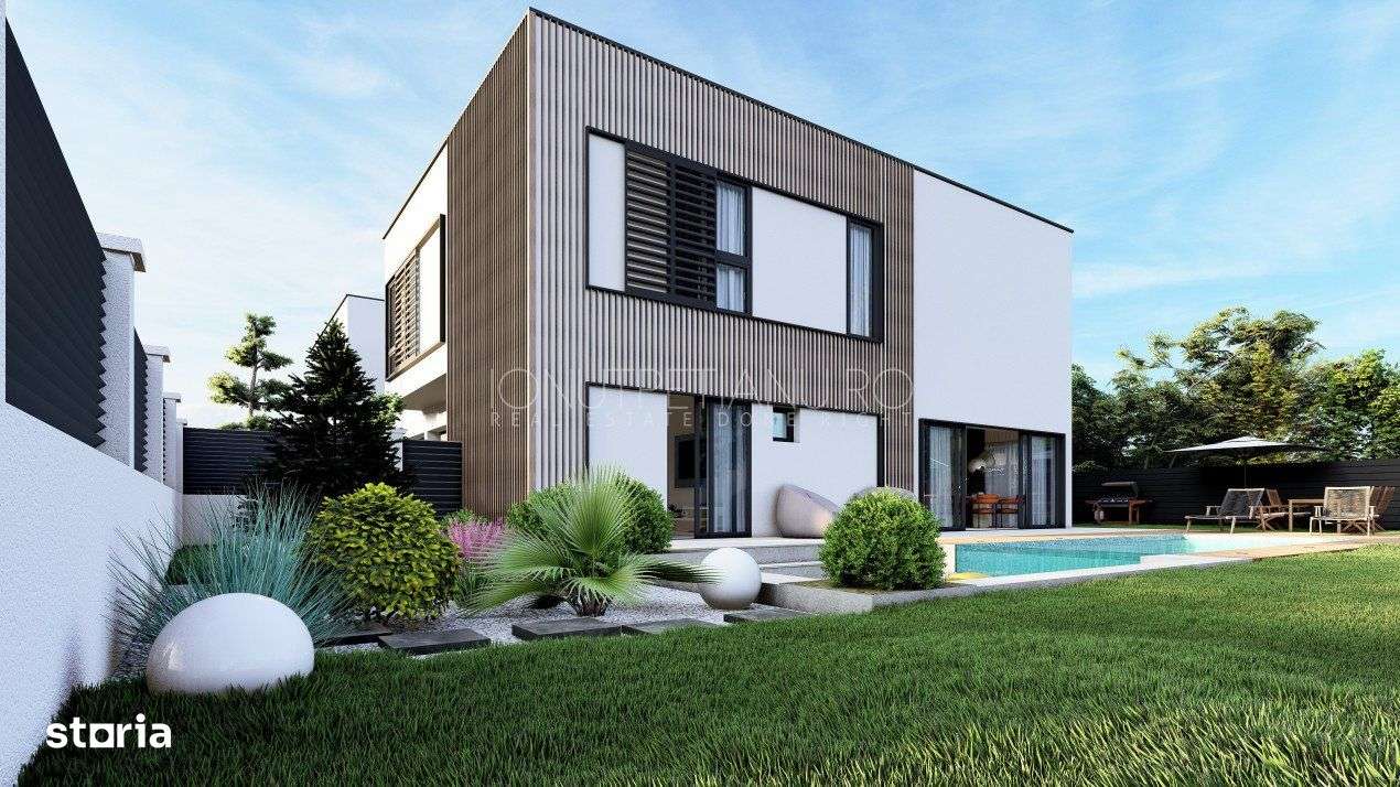 Vila moderna posibilitate personalizare – piscina exterioara si gara-0