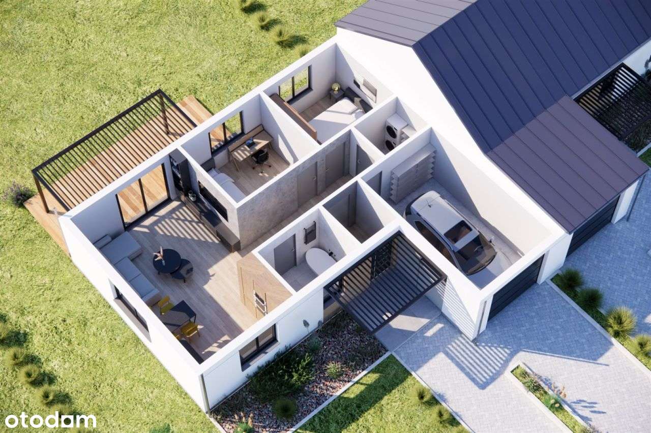 Nowy Dom w zabudowie bliźniaczej z dużą działką - Pełny obrazek: 5/5