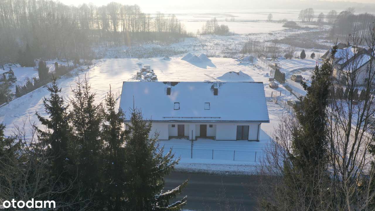 Nowy dom w zabudowie bliźniaczej z garażem i widokiem na Łomżę i Narew-11