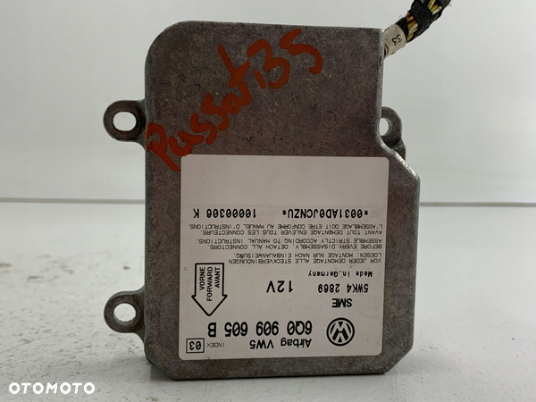 VW PASSAT B5 MODUŁ SENSOR AIRBAG 6Q0909605B - 3