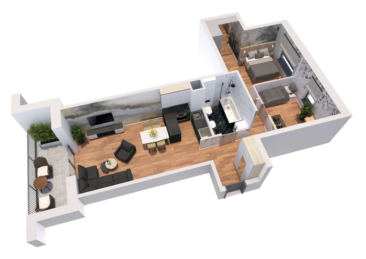 Dzikiej Gęsi 6 | mieszkanie 3-pok. | 44 - Pełny obrazek: 3/10