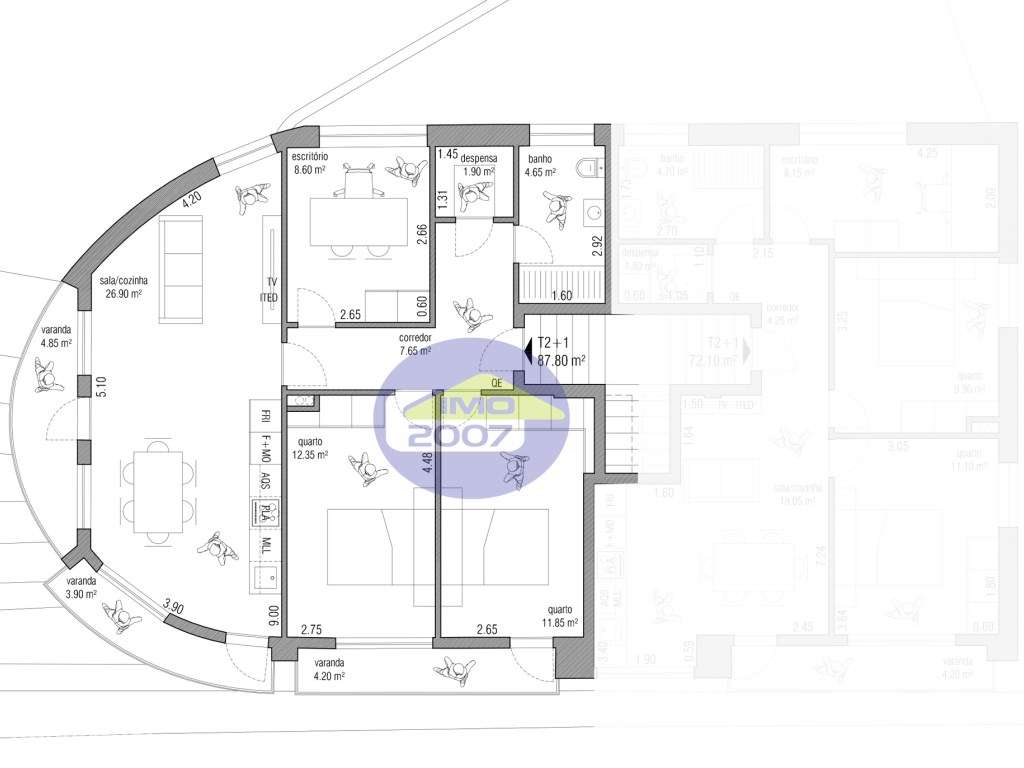 T2+1 Totalmente renovado - Centro de Cortegaça - Grande imagem: 5/16