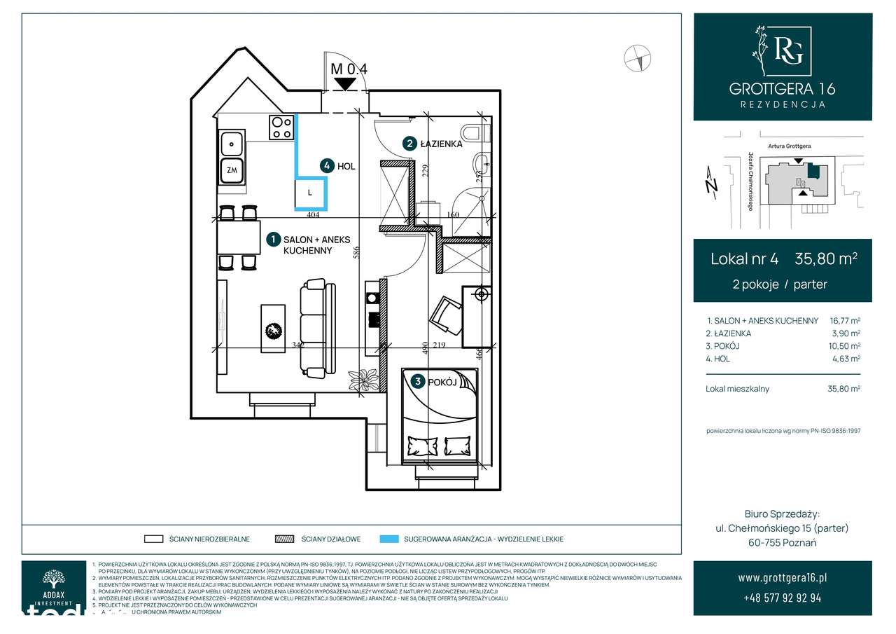 Rezydencja Grottgera 16 | Przedsprzedaż | M4/P - Pełny obrazek: 2/9