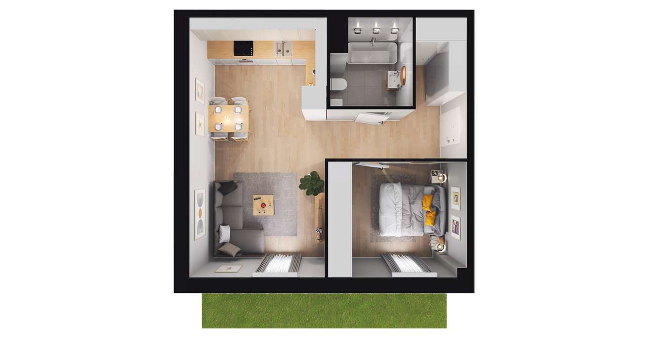 Pod Jeleniami | mieszkanie 2-pok. | A1.1/8 - Pełny obrazek: 3/9