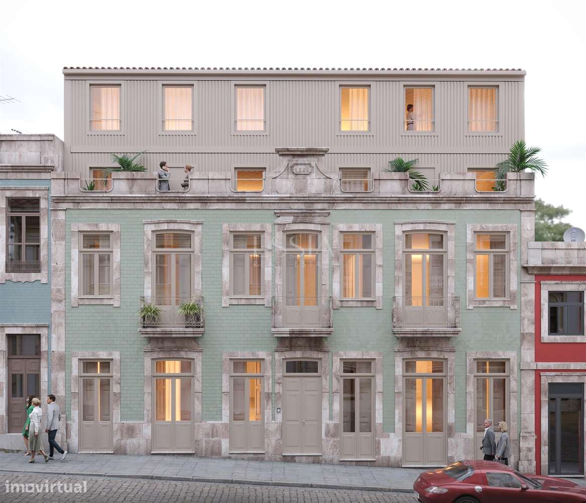 T2 Duplex com Varanda na Baixa do Porto | T2 Cedofeita Metro Trindade-18