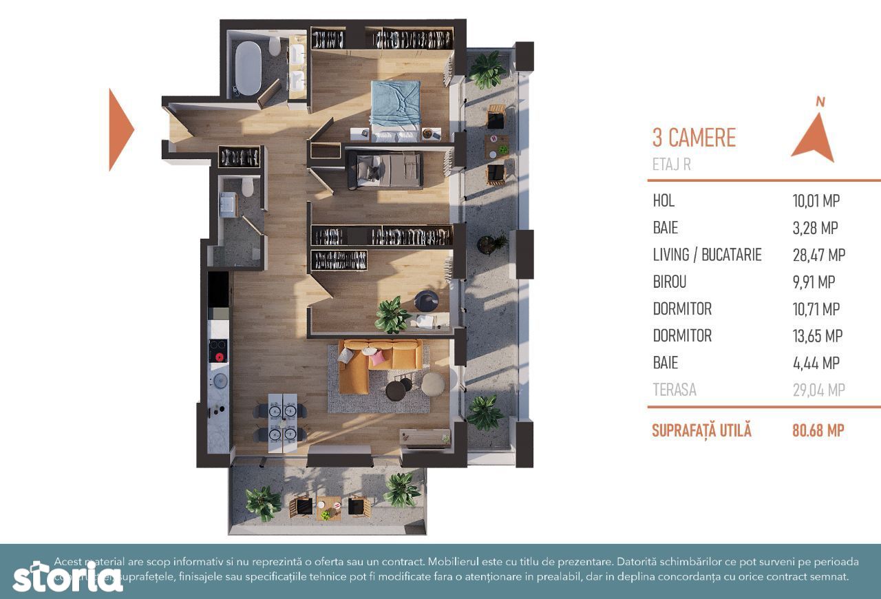 DEZVOLTATOR Hexagon vand Apartament 4 camere imobil nou ZENIA