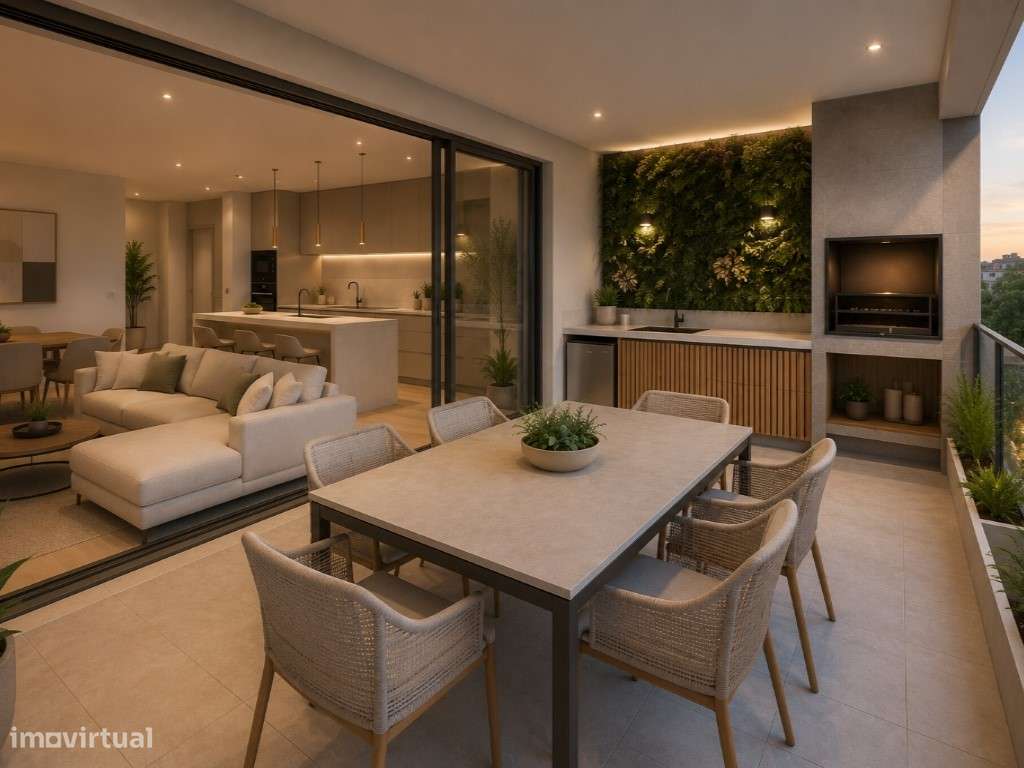 Apartamento T2 num segundo andar com suite, closet, varandas e chur...-0