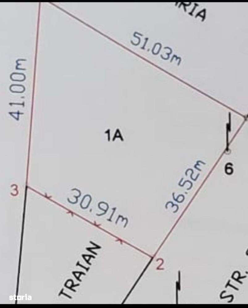 Vânzare teren 1500 mp / deschidere 36 cu toate utilitățile pe strada-1
