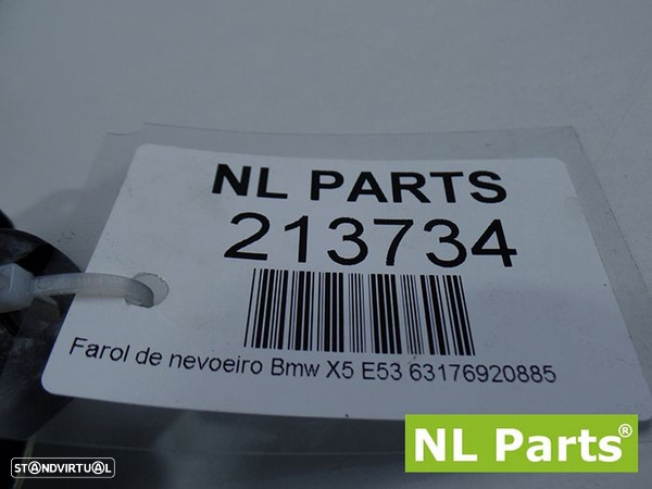 Farol de nevoeiro Bmw X5 E53 63176920885 - 4