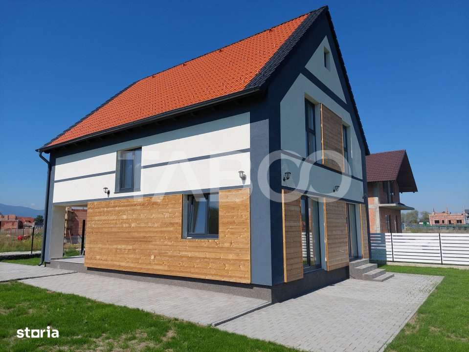 Casa de vanzare 4 camere 3 bai 119 mp 470 mp de teren in Talmaciu - Imagine principală: 3/17