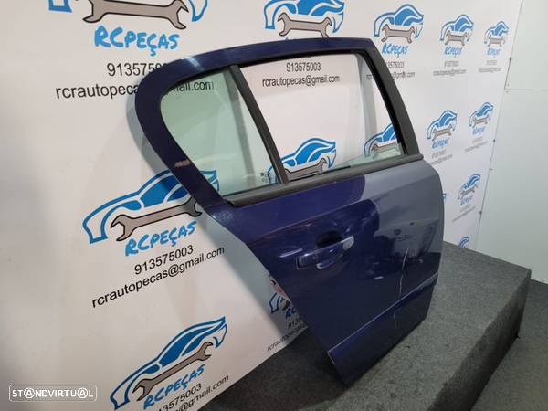 PORTA TRASEIRA TRÁS DIREITA OPEL ASTRA H A04 SEDAN CARRO FECHO ELEVADOR MOTOR PUXADOR VIDRO - 2