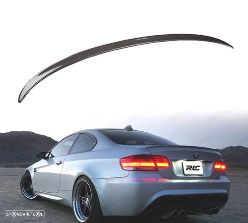 AILERON LIP SPOILER TRASEIRO CARBONO LOOK PACK M PARA BMW SERIE 3 E92 06-14 COUPE - 1