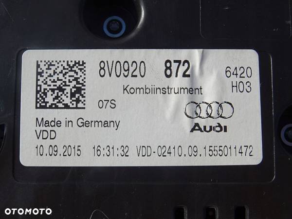 AUDI A3 8V 2.0 TDI LICZNIK ZEGARY 8V0920872 LEGAL - 3