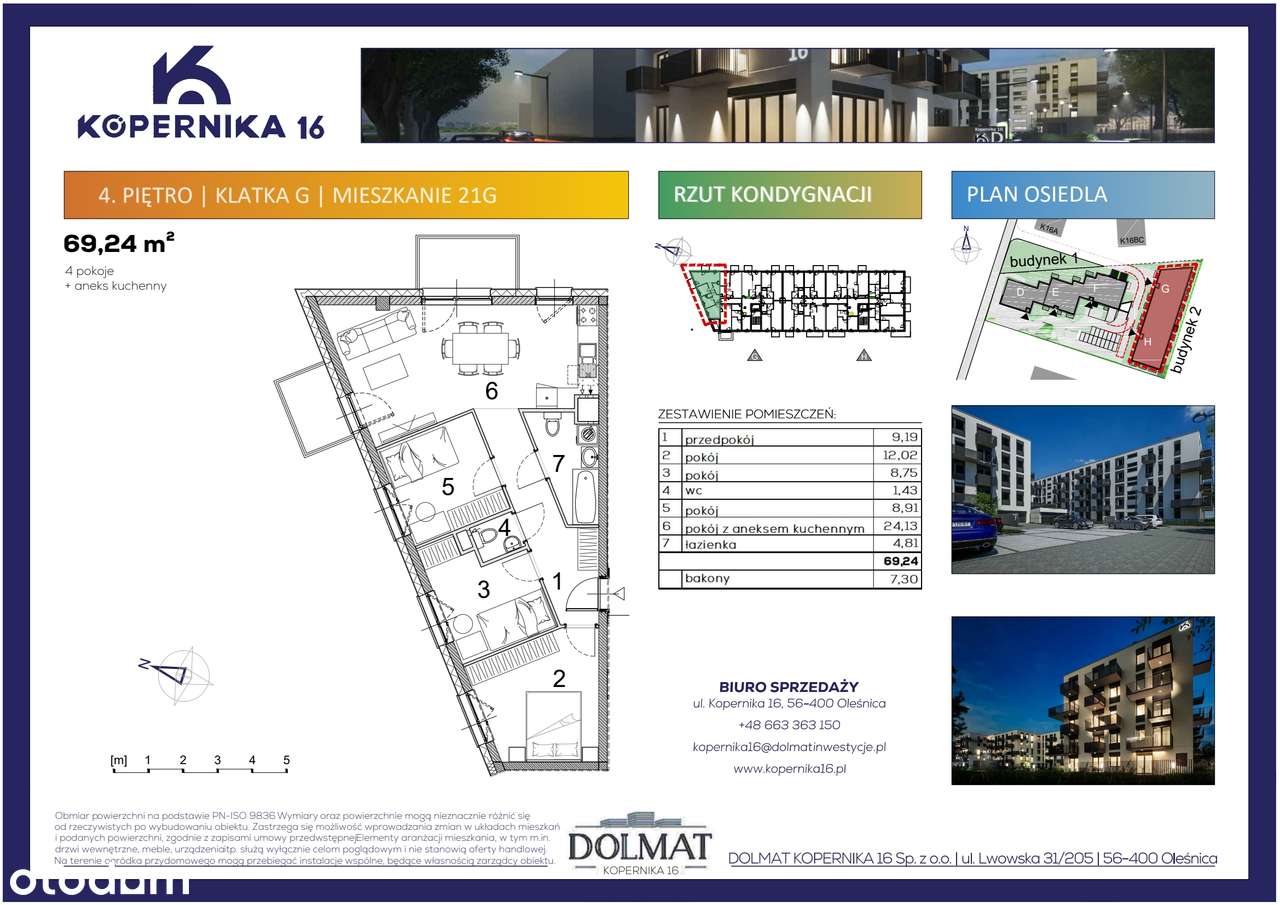 Kopernika 16 | mieszkanie 4-pok. | G21 - Pełny obrazek: 2/7