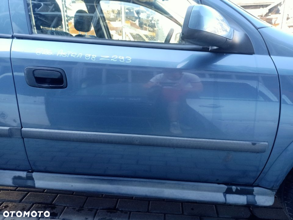 Drzwi Prawe Przednie Prawy Przód Opel Astra G Z293 - 2