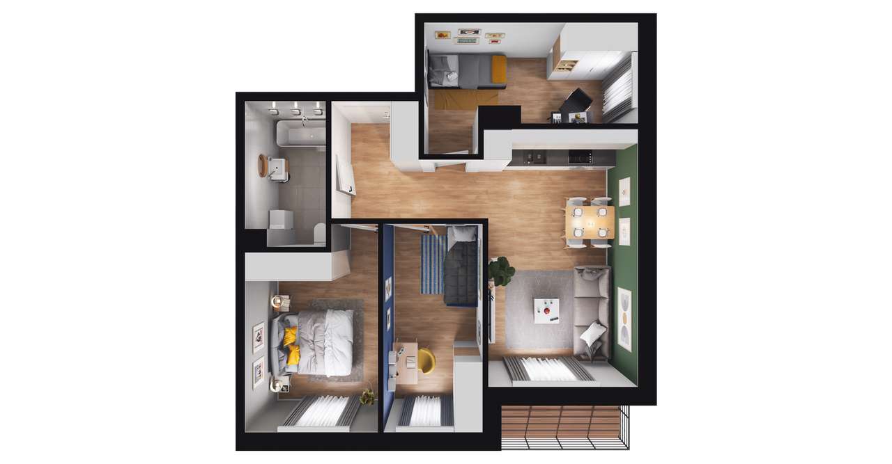 Apartamenty Książęce  | mieszkanie 4-pok. | 6 - Pełny obrazek: 3/9