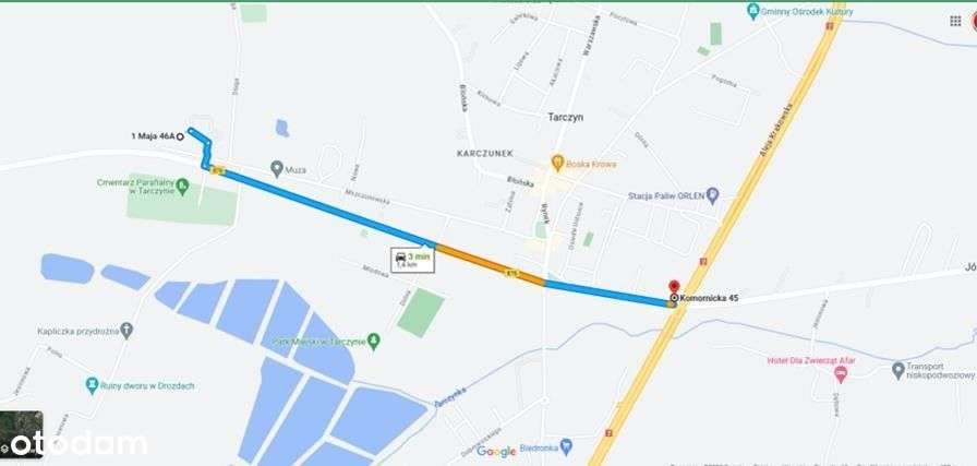 Grunt pod produkcję i usługi na wjeździe do Tarczyna, niecałe 2km odS7-5