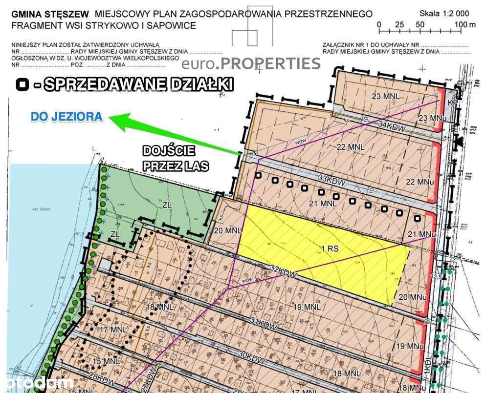 Działka z M.P.Z.P. nad jeziorem :: 197/3.8 - 1197m-4