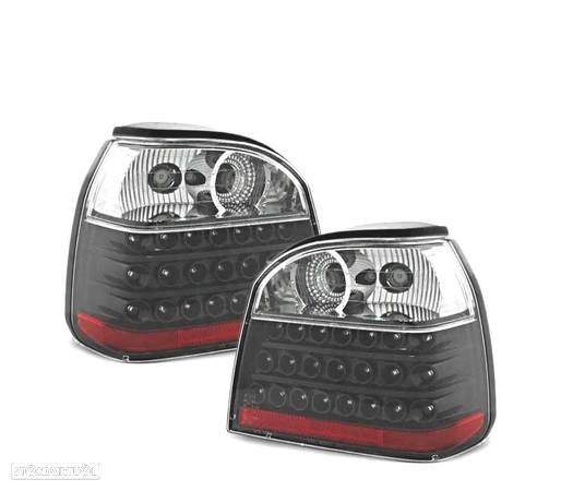 FAROLINS TRASEIROS LED PARA VOLKSWAGEN VW GOLF 3 MKIII 91-97 ESCURECIDOS - 1