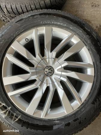 vând set jante originale Volkswagen Tuareg pe 19” cu anvelope de iarnă - 4