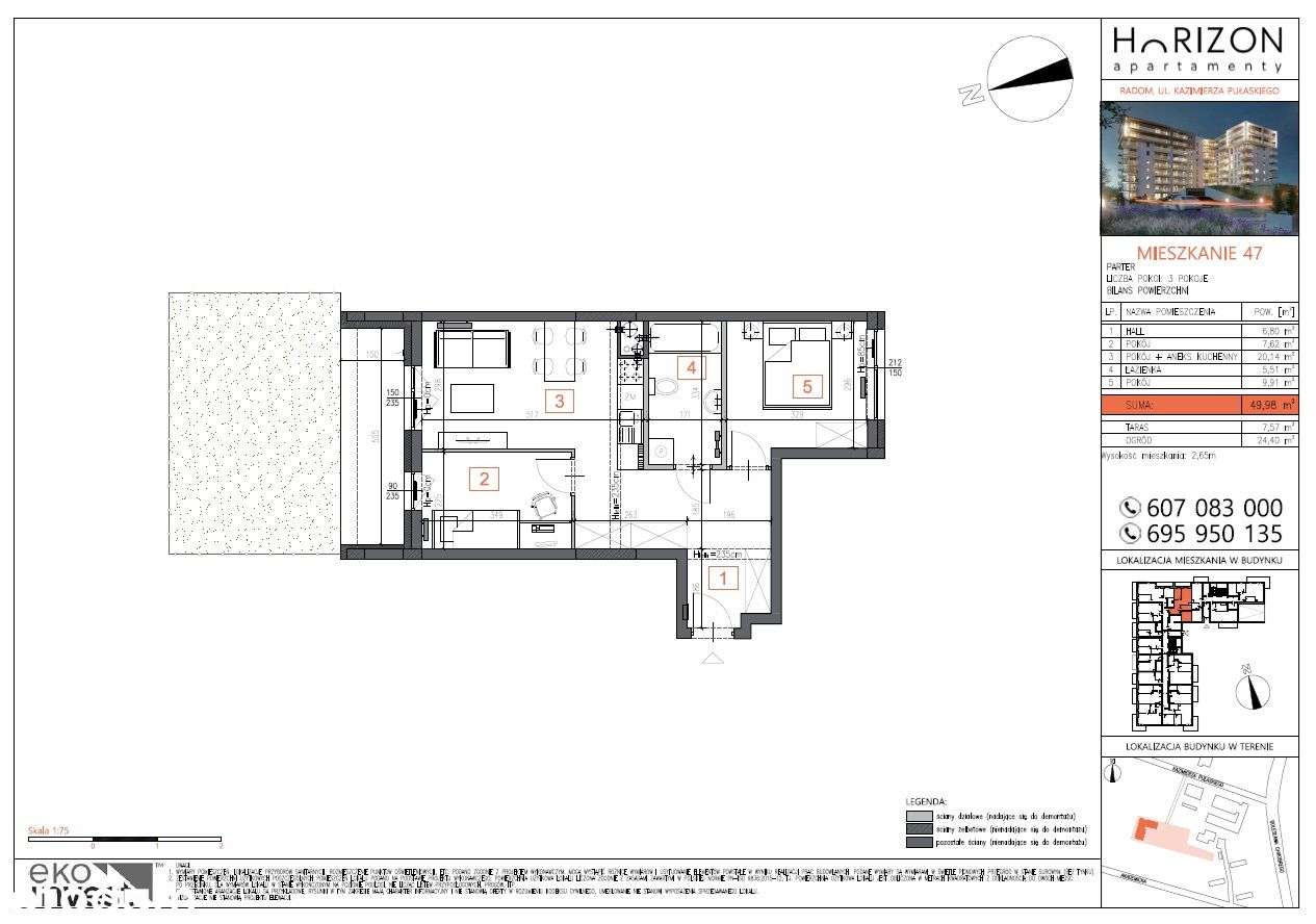Apartamenty Horizon M47 - obejrzyj i odbierz klucze już za 2 miesiące! - Pełny obrazek: 2/7