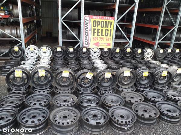 14 cali felgi stalowe  4x100 4x108 4x114,3 5x100 5x114,3 5x130 CHEVROLET CITROEN FORD HONDA HYUNDAI KIA MAZDA MITSUBISHI NISSAN OPEL PEUGEOT RENAULT VW SEAT SKODA TOYOTA VOLVO ROVER - 2