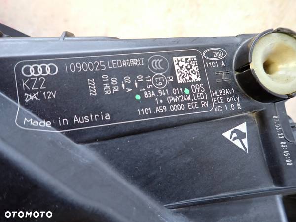 AUDI Q3 83A II FULL LED LAMPA PRZÓD LEWA EUROPA 83A941011 - 4