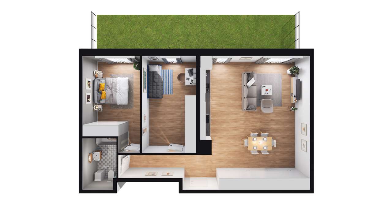 Nowe Tarnowo | mieszkanie 3-pok. | A15.4 - Pełny obrazek: 4/10