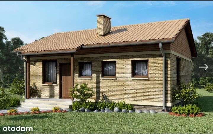 Działka +Dom 3 pokoje +salon +poddasze Targowa ECO-5