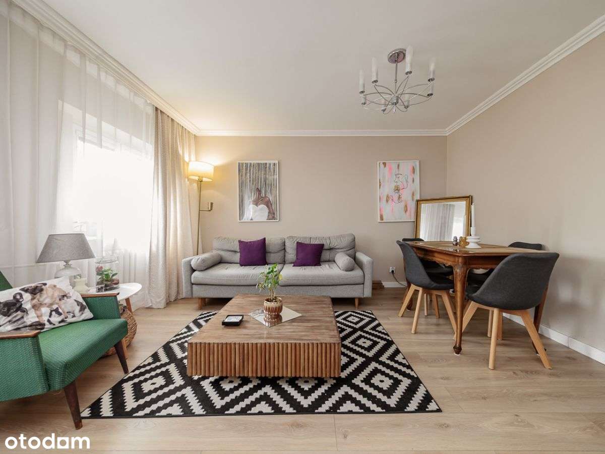 3/4 Pokoje na zielonym Mokotowie,-0