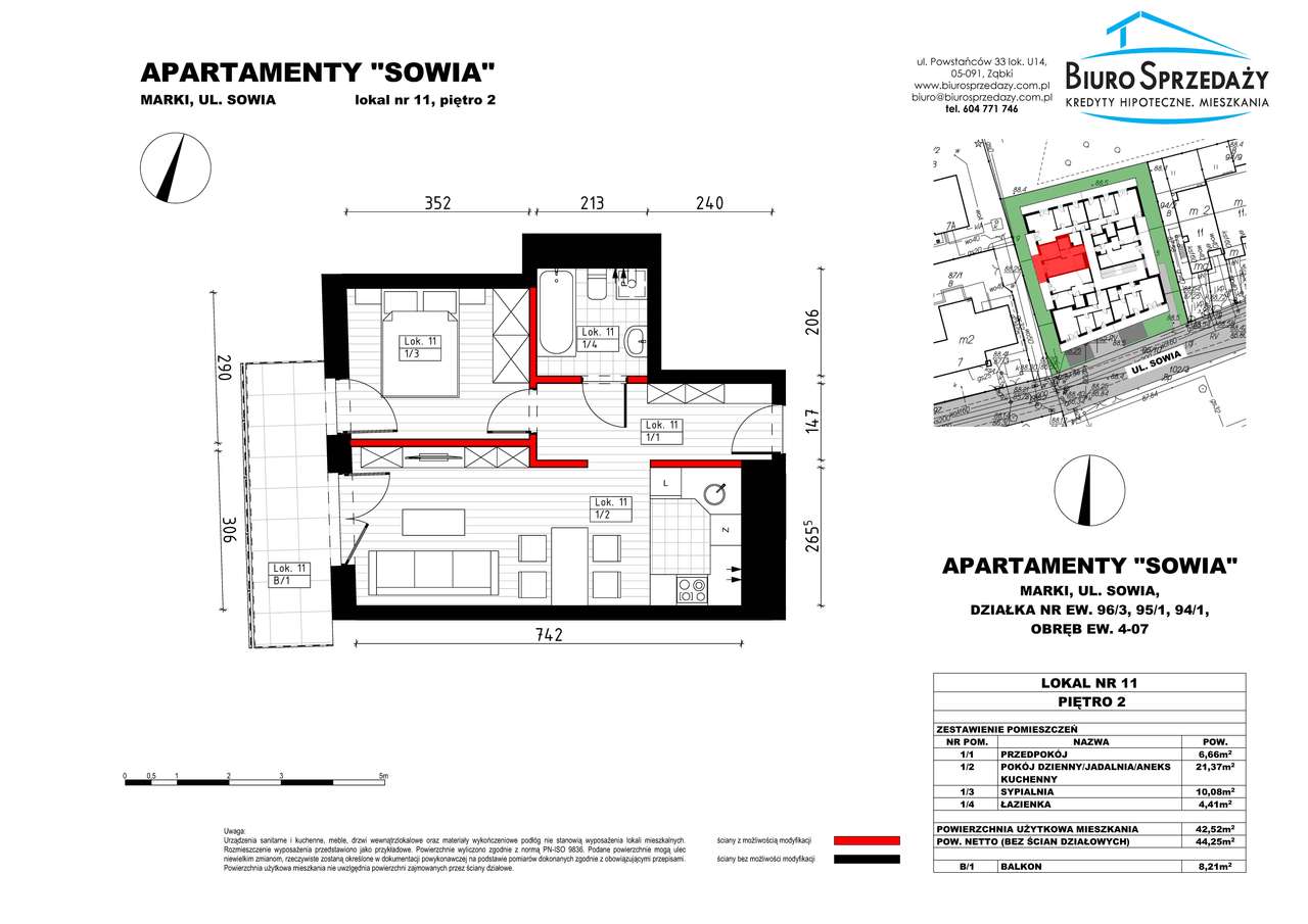 2 POKOJE W APARTAMENTOWCU Z DUŻYM BALKONEM I GARAŻEM - Pełny obrazek: 3/9