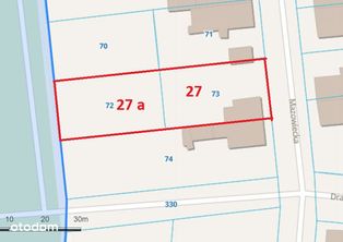 Działki budowlane ul Mazowiecka 27-27a lewobrzeże.