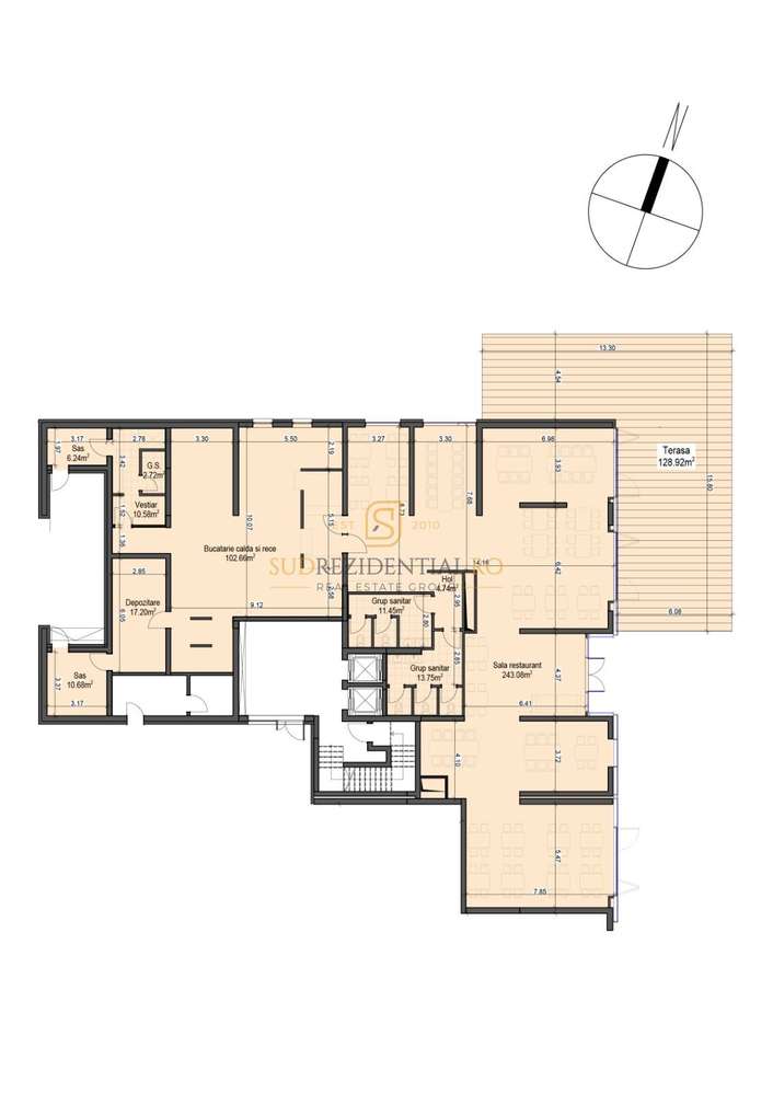 Restaurant premium, 423 mp + terasa 129 mp, parcare - Metalurgiei-8