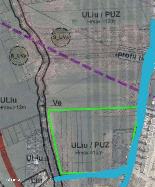 Teren Intravilan de vanzare, 4300mp, front 25 ml, Borhanci - Imagine principală: 3/6