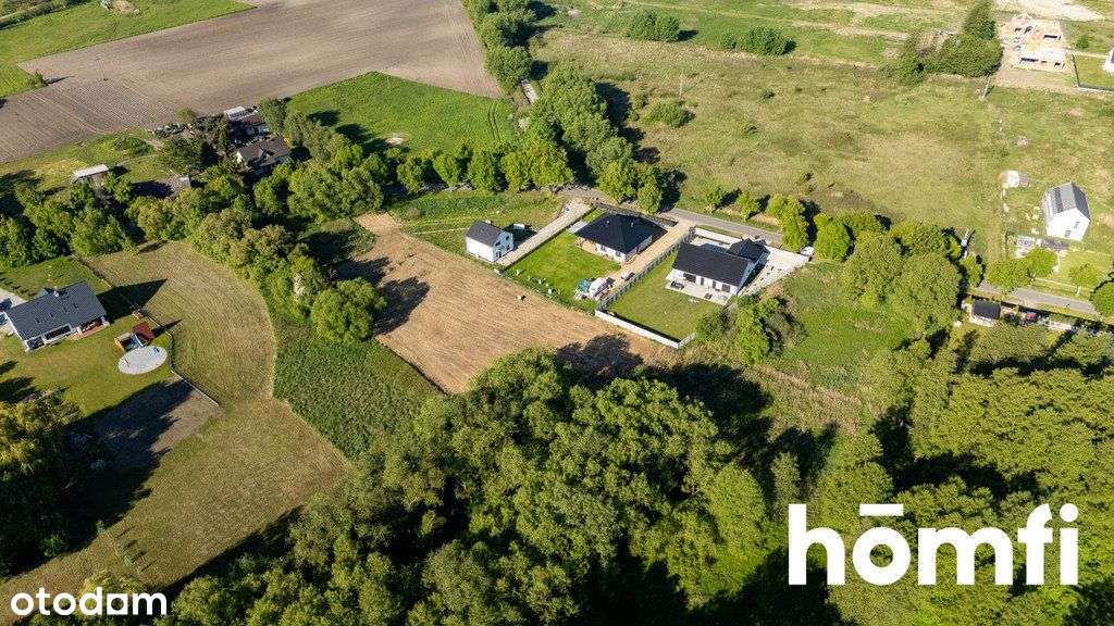 Działka budowlana Brzezia Łąka, widok na las. - Pełny obrazek: 5/12