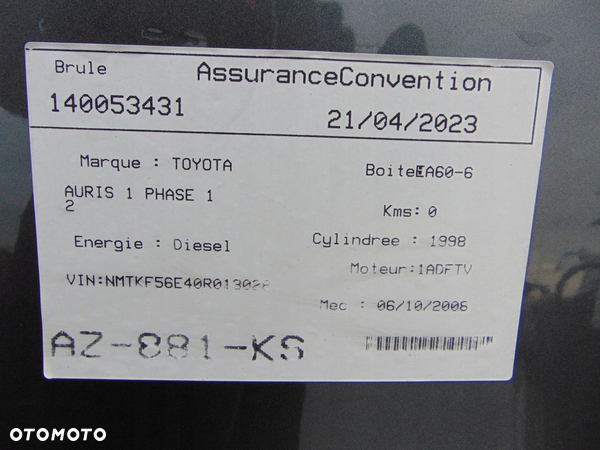 TOYOTA AURIS I 1 E15 06- 5D HB PAS TYŁ TYLNY DUPA PODŁOGA WANNA BŁOTNIK TYŁ - 9