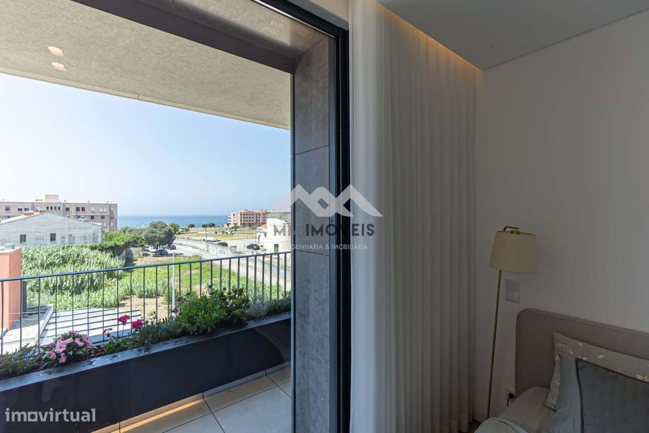 T3 Luxo Último Piso | Leça da Palmeira | Vistas de Mar | Varanda a Poe-29