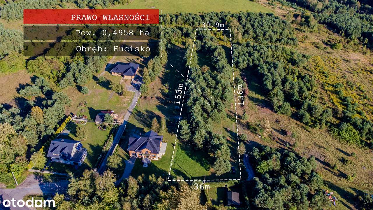 Piękna działka. Idealna na dom oraz ogród marzeń ! - Pełny obrazek: 5/9