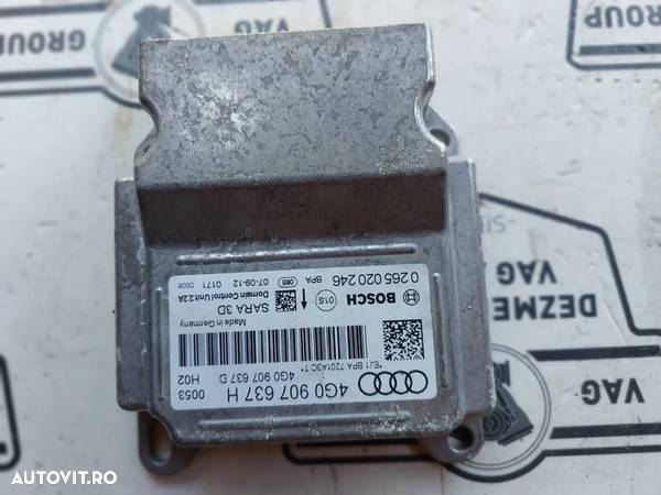 Modul / Calculator Senzor Acceleratie SRS Audi A7, A6 C7 cod 4G0907637H - 1